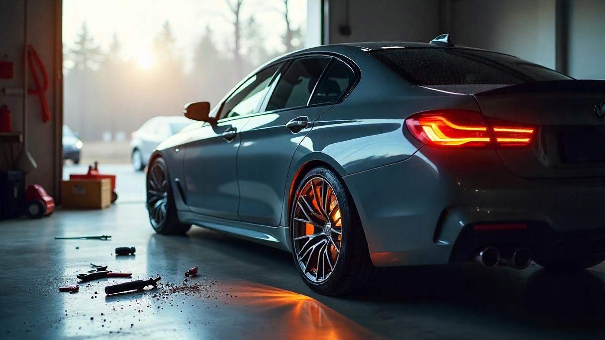 Pkw mit Getriebeschaden in einer Werkstatt in Remscheid; Leitfaden zum fairen Verkauf.